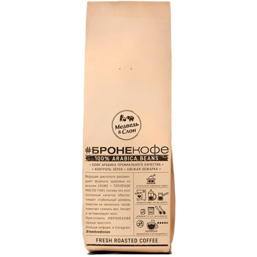 МиС Кофе зерновой, крафт пакет 250 г