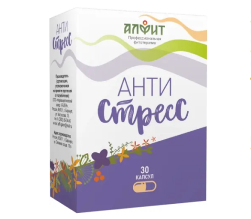 Биологически активная добавка к пище "Анти-Стресс", 30 капсул по 370 мг