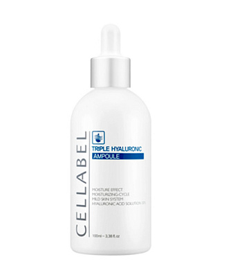 Cellabel Triple Hyaluronic Ampoule - Биомиметическая омолаживающая сыворотка "HA-III", 100 мл