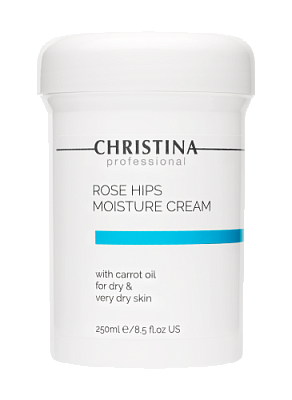 Rose Hips Moisture Cream with Carrot Oil - Увлажняющий крем с маслом моркови для сухой кожи, 250 мл