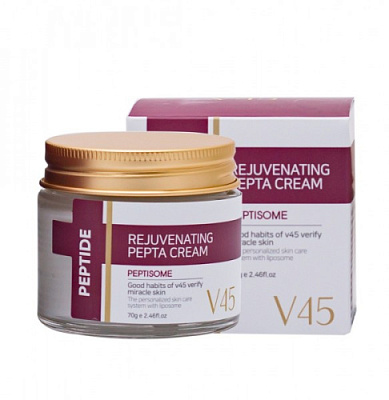 V45 Rejuvenating Pepta Cream - Омолаживающий крем с пептидами, 70 мл