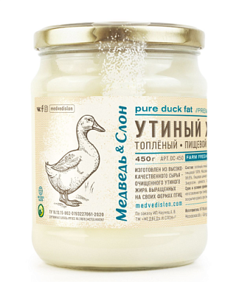 МиС Жир Утиный топлёный, 450 мл банка