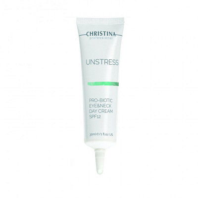 Unstress Probiotic Day Cream Eye & Neck SPF12 - Дневной крем для кожи вокруг глаз и шеи SPF12, 30 мл