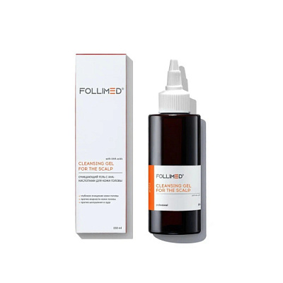 FOLLIMED Очищающий гель с AHA для кожи головы/Cleansing gel with AHA acids for the scalp, 150 мл