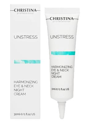 Unstress Harmonizing Eye & Neck Night Cream - Ночной крем для кожи вокруг глаз и шеи, 30 мл