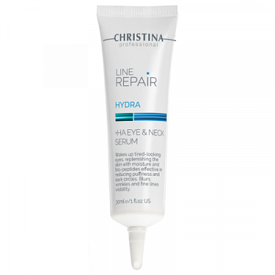Line Repair Hydra Ha Eye & Neck Serum - Сыворотка для кожи вокруг глаз и шеи с гиалуроновой кисл