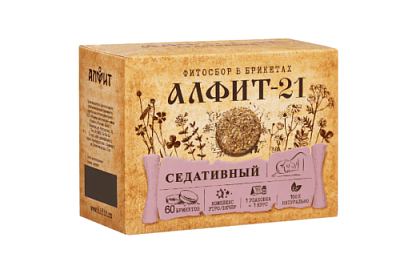 ЧН "Алфит-21" седативный, 60 брикетов по 2 г