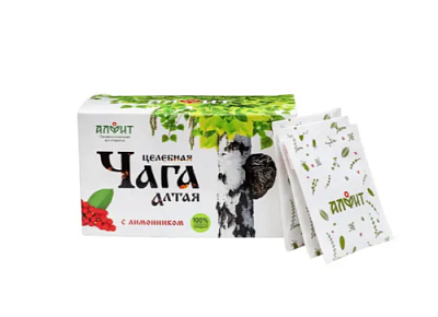 Целебная чага Алтая с лимонником 40г (20 ф-п по 2 г)