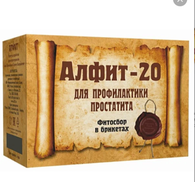 ЧН "Алфит-20" для профилактики и лечения простатита, 60 брикетов 2 г
