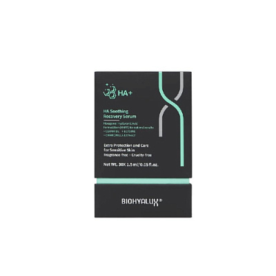BioHyalux HA Sooting Recovery Serum - Сыворотка для лица успокаивающая, 30 х 1,5 мл