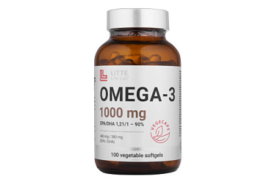 LITTE Life Lab Omega-3, 1000 мг