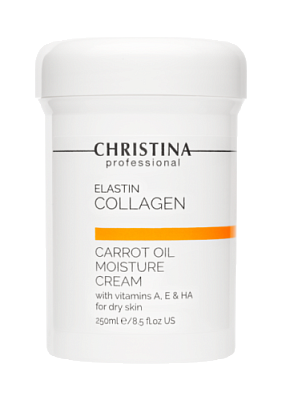 ElastinCollagen Carrot Oil Moisture Cream with Vit.A.E&HA for dry skin - Увл.крем для сухой кожи 250
