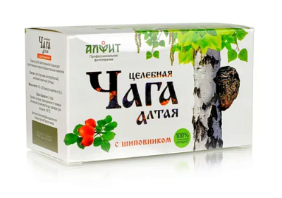 Целебная Чага Алтая с шиповником 40г (20 ф-п по 2 г)