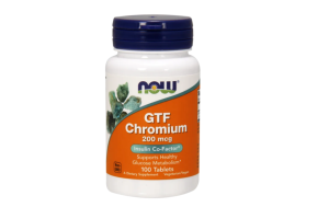 NOW GTF Chromium 200 мг, 100 табл