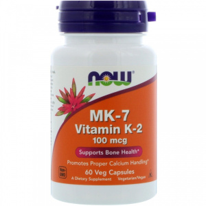 NOW Vitamin K-2 MK-7, 60 капс