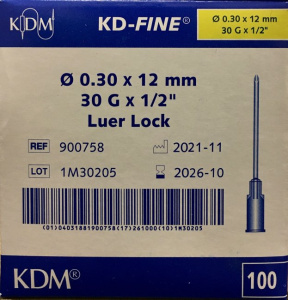 KDM Игла 30G 0,3*12 мм (Германия)