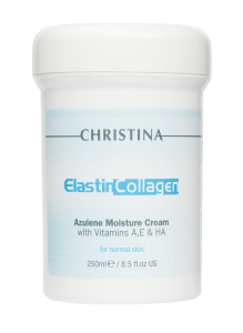 Elastin Collagen Azulene Moisture Cream - Увлажняющий крем для нормальной кожи, 250 мл