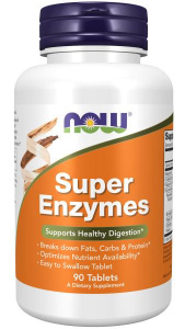 NOW Super Enzymes, 90 табл