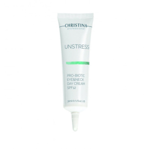 Unstress Probiotic Day Cream Eye & Neck SPF12 - Дневной крем для кожи вокруг глаз и шеи SPF12, 30 мл