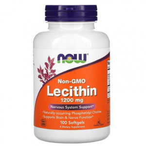 NOW Lecithin 1200 мг, 100 капс