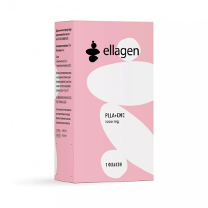 Филлер Ellagen для восполнения объема лица и тела PLLA+CMC, 1000 мг