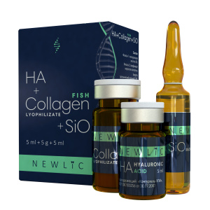 Newlic Collagen Fish+HA+SiO - Биорегенерант для усиленной терапии выраженных возрастных стикеров