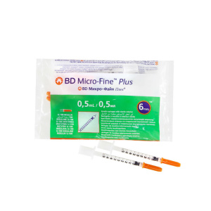 BD Micro-Fine Plus Шприц инсулиновый 0,5 мл 29G 0,33х12,7мм(10 шт/уп) (10 шт/уп)