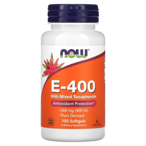 NOW E-400 - Витамин Е, 100 капс